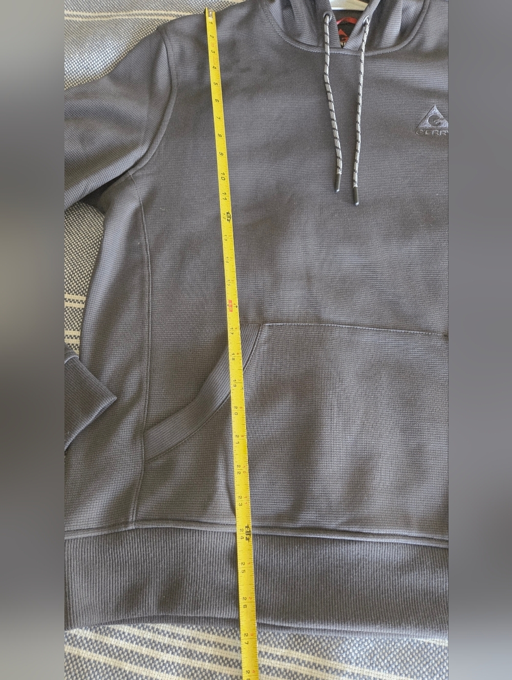 Gerry Performance Waffle Pullover Hoodie M Fleece Lined Pocket Travel Layer Fall - Picture 10 of 11